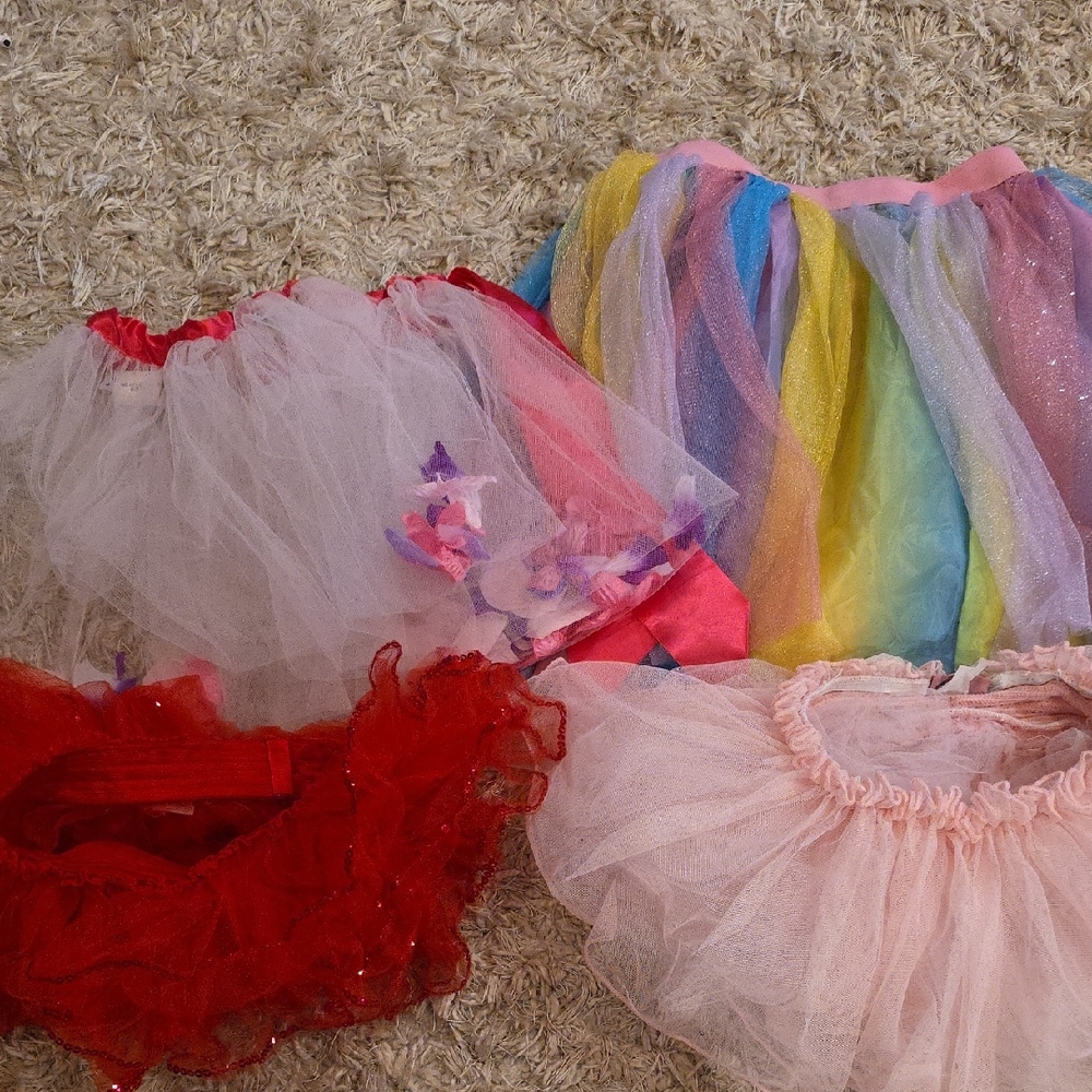 Colorful 4 Tulle Skirt Bundle